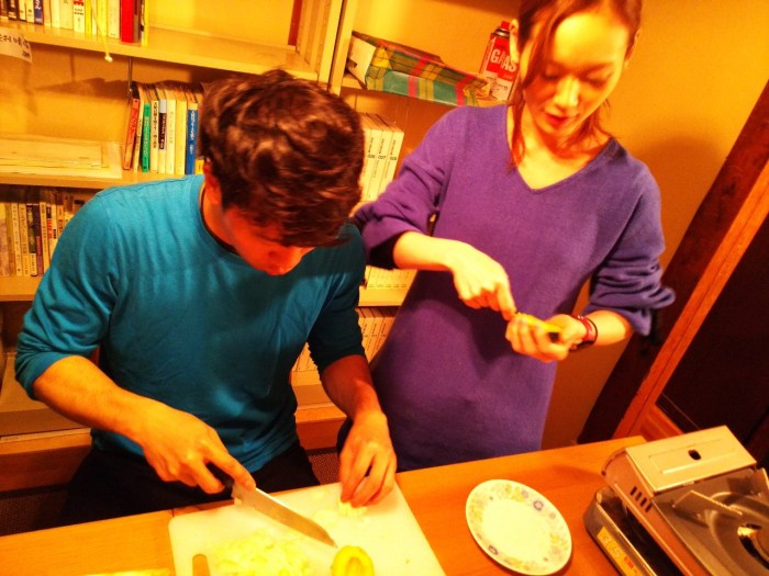 Sakura no Sonoの反省会をしていたら、余ってたフランスパンがあまりに美味しすぎて、食べ_1.jpg